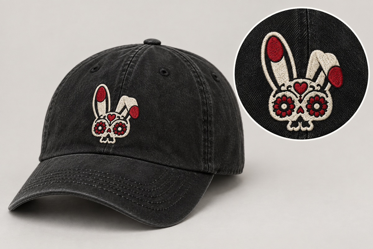 Mortal Bunny — The Bunny Cap — concept mockup